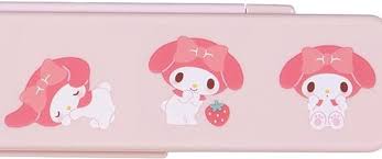 SANRIO JAPAN ORIGINAL MY MELODY CHOPSTICK AND SPOON SET WITH CASE