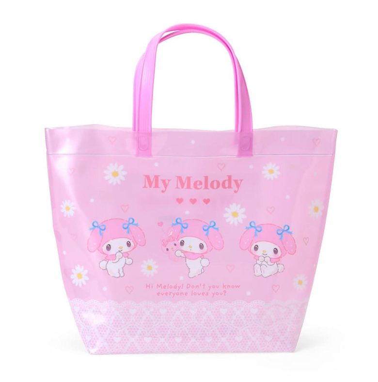 SANRIO ORIGINAL MY MELODY POOL BAG TRANSLUCENT MILKY COLOR