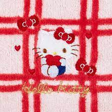 SANRIO JAPAN ORIGINAL HELLO KITTY FACE TOWEL RED