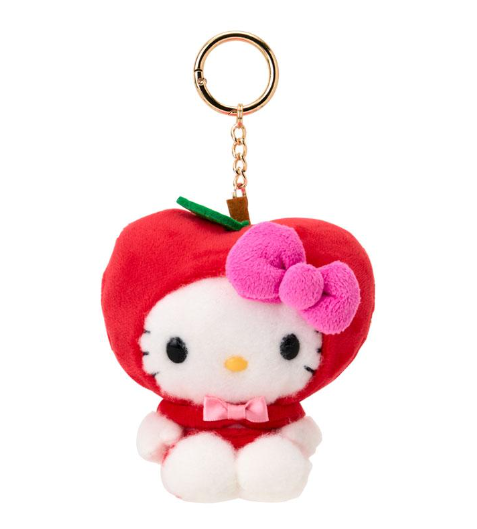 SANRIO ORIGINAL HELLO KITTY MASCOT HOLDER FRUIT DESIGN