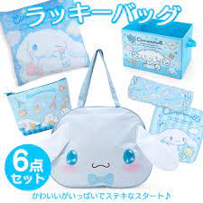 SANRIO JAPAN ORIGINAL CINNAMOROLL 2024 LIMITED LUCKY FORTUNE LARGE TOTE BAG