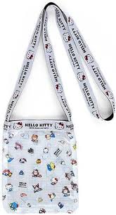 SANRIO JAPAN ORIGINAL HELLO KITTY HELLO EVERYONE CROSS BODY POUCH 50TH ANNIVERSARY