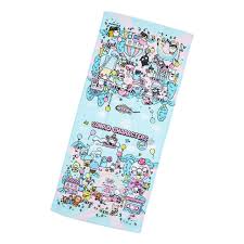 SANRIO JAPAN ORIGINAL CHARACTERS FACE TOWEL FANTASY TRIP