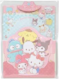 SANRIO JAPAN ORIGINAL CHARACTERS FUN SHAPE LETTER SET