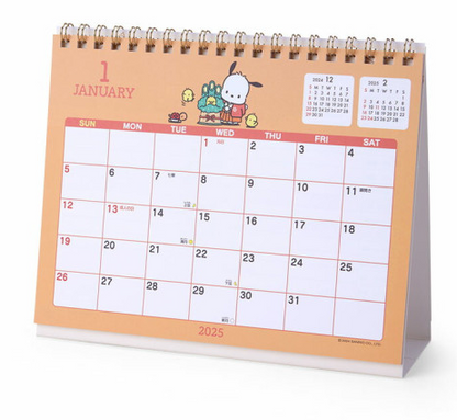 SANRIO JAPAN ORIGINAL POCHACCO 2025 TABLE RING CALENDAR