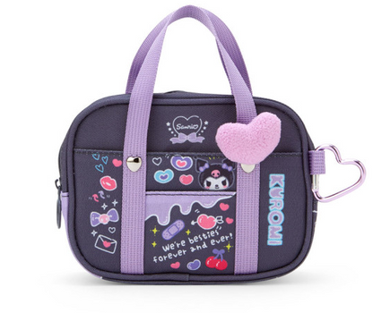 SANRIO JAPAN ORIGINAL KUROMI MINI POUCH SANRIO ACADEMY SPARKLE CLUB