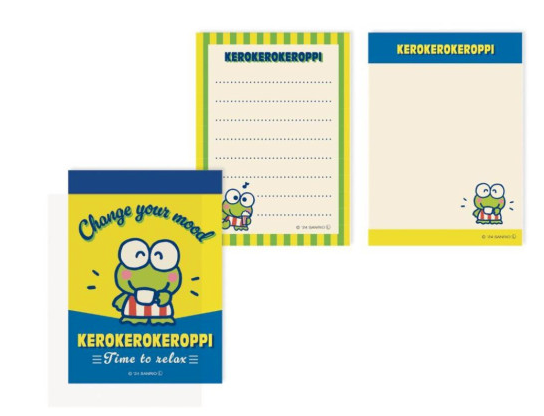 SANRIO ORIGINAL KEROPPI MINI NOTEPAD RETRO