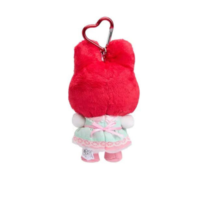 SANRIO ORIGINAL MY MELODY 50TH ANNIVERSARY RED MASCOT HOLDER (RED AND GREEN ROSES)