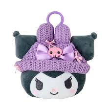 SANRIO ORIGINAL KUROMI MINI FACE SHAPED POUCH