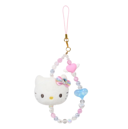 SANRIO HELLO KITTY FACE MASCOT STRAP (RAINBOW)