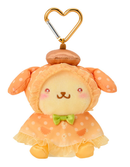 SANRIO ORIGINAL POMPOMPURIN SWEET RAIN COLLECTION RAINCOAT MASCOT HOLDER