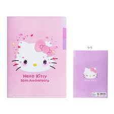 SANRIO ORIGINAL HELLO KITTY A5 FILE 50TH ANNIVERSARY 2023