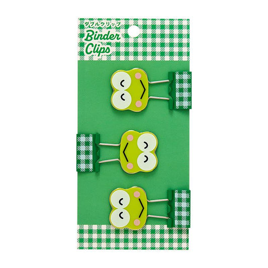 SANRIO KEROPPI 3 PC DOUBLE CLIP SET