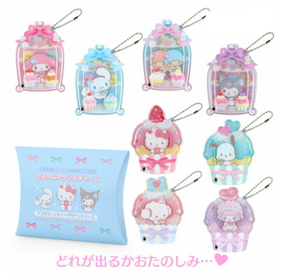 SANRIO JAPAN ORIGINAL CHARACTERS ACRYLIC CHARM AFTERNOON TEA BLIND BOX