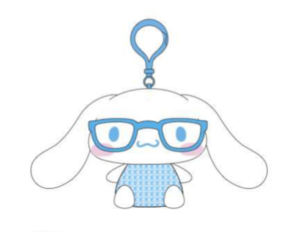 SANRIO CINNAMOROLL MASCOT CLIP ON SPANGLE GLASSES