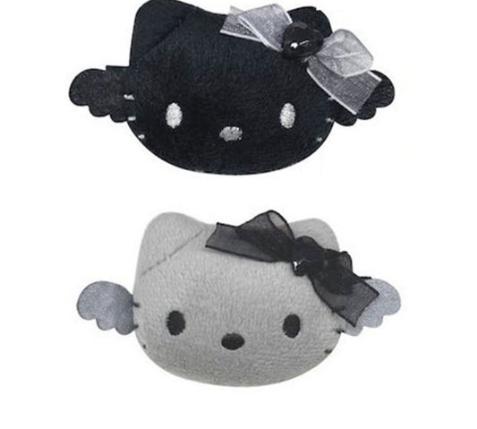 SANRIO HELLO KITTY PLUSH MULTI CLIP BLACK ANGEL