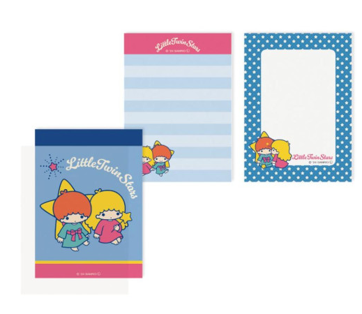 SANRIO ORIGINAL LITTLE TIWN STARS MINI NOTEPAD RETRO