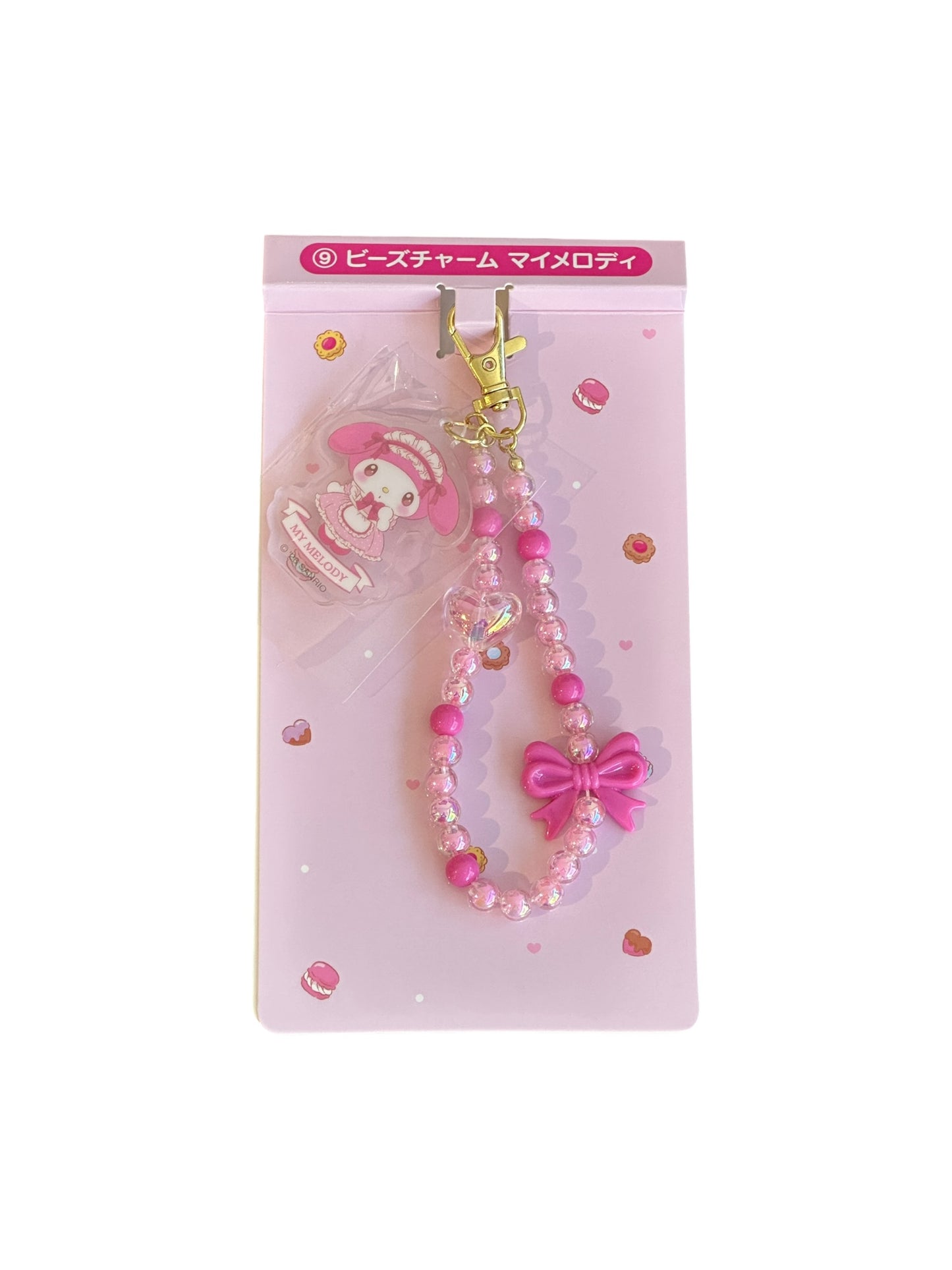 SANRIO ORIGINAL MY MELODY & KUROMI 2026 KUJI #9 MY MELODY BEAD CHARM