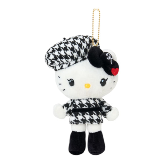 SANRIO ORIGINAL HELLO KITTY MASCOT HOLDER MONOCHROME GIRLY TWIN COORDINATE