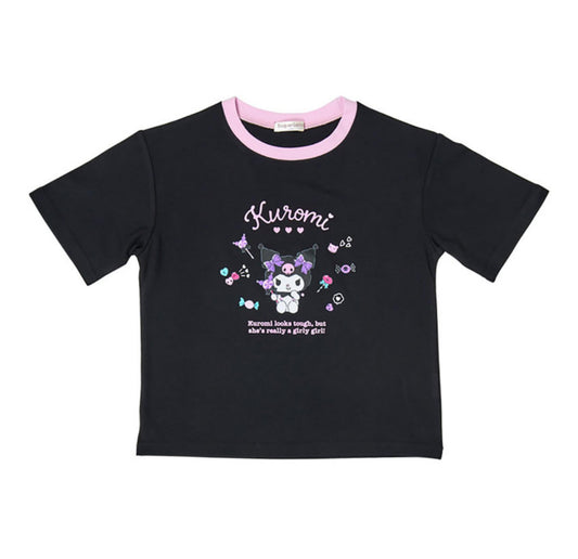 SANRIO KUROMI BLACK KIDS TSHIRT (120 CM)