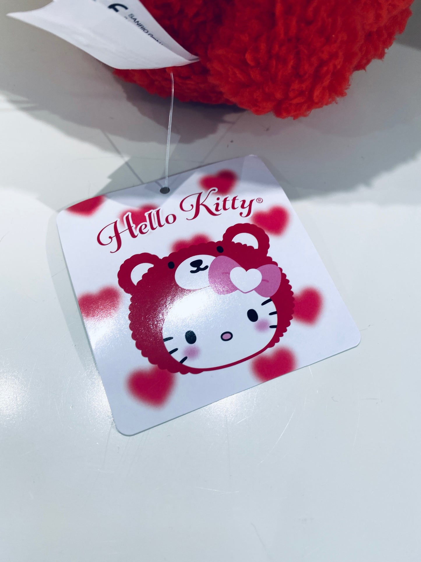 HELLO KITTY 8 IN PLUSH RED BEAR VALENTINE