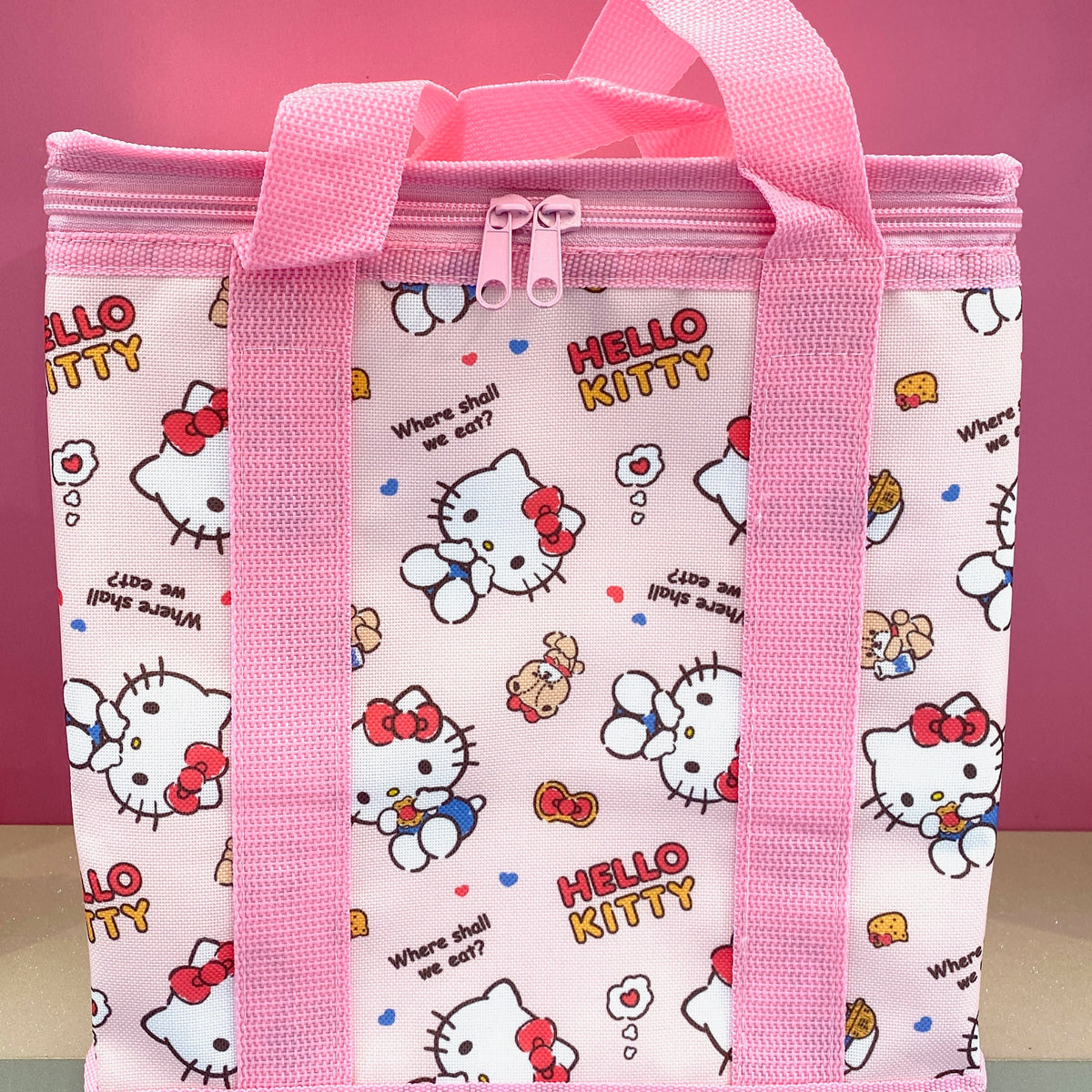 HELLO KITTY INSULATED LUNCH BAG PINK — I Love My Kitty Shop