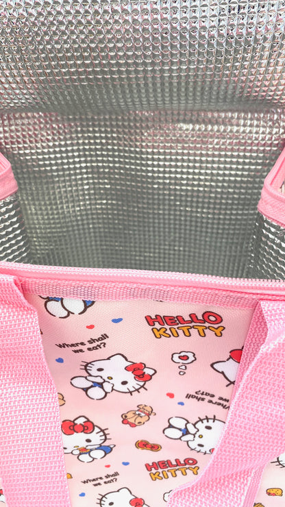 HELLO KITTY INSULATED LUNCH BAG PINK