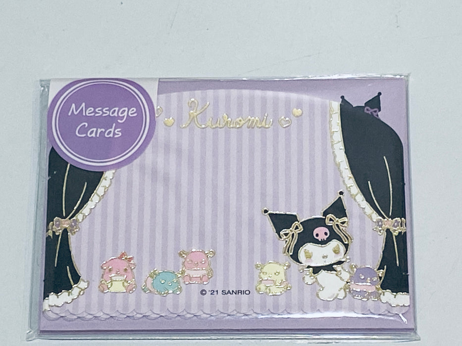 KUROMI MESSAGE CARDS WITH STICKERS