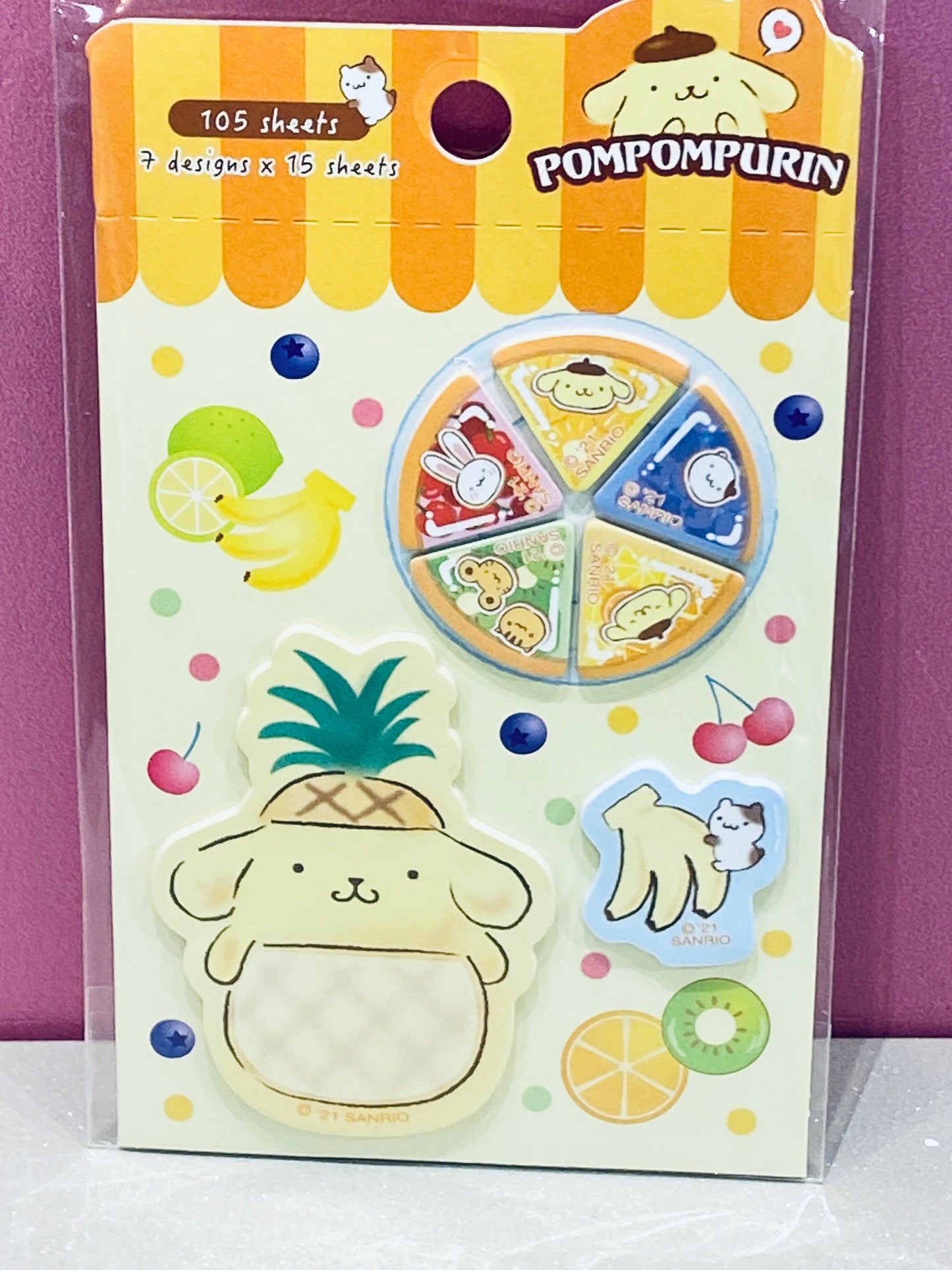 SANRIO POMPOMPURIN STICKY NOTES MARKING CN