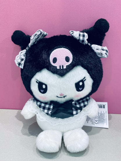 KUROMI 8 IN PLUSH GINGHAM KU