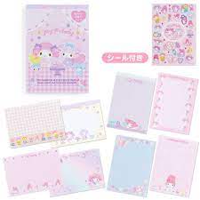 SANRIO MY MELODY MEMO PAD 8 DESIGN