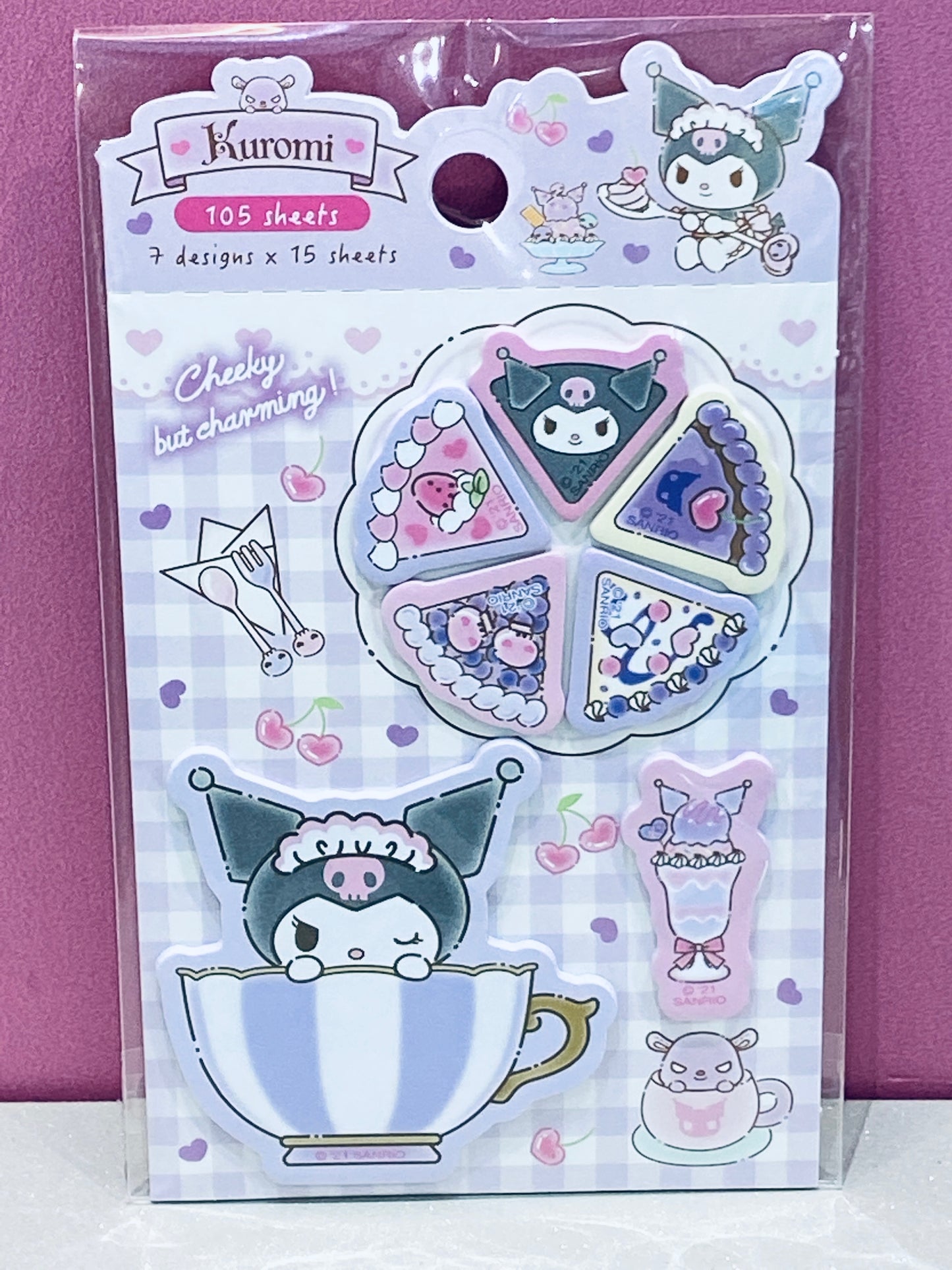 SANRIO KUROMI STICKY NOTES MARKING KU