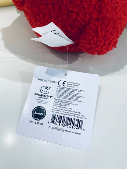 HELLO KITTY 8 IN PLUSH RED BEAR VALENTINE