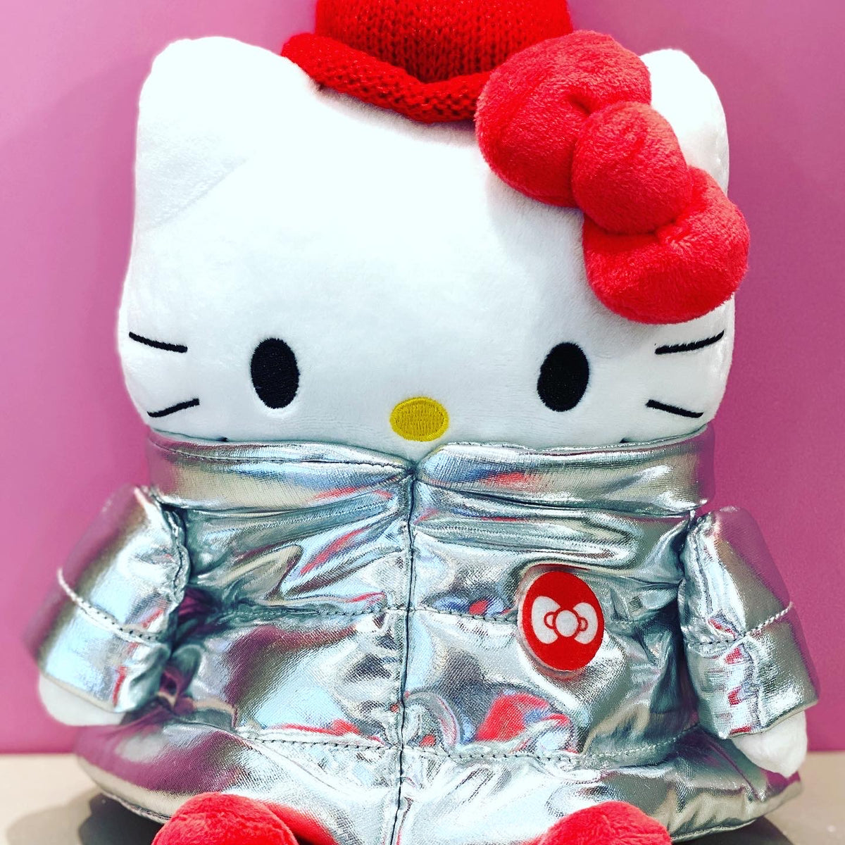 Hello Kitty Metallic Puffer Jacket 8 Plush