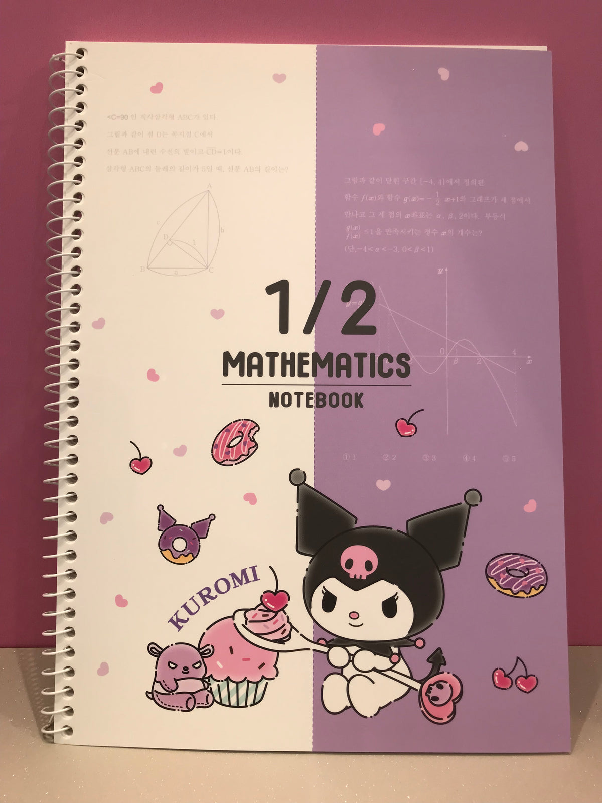 KUROMI SANRIO CHARACTERS NOTEBOOK CUP CAKE — I Love My Kitty Shop