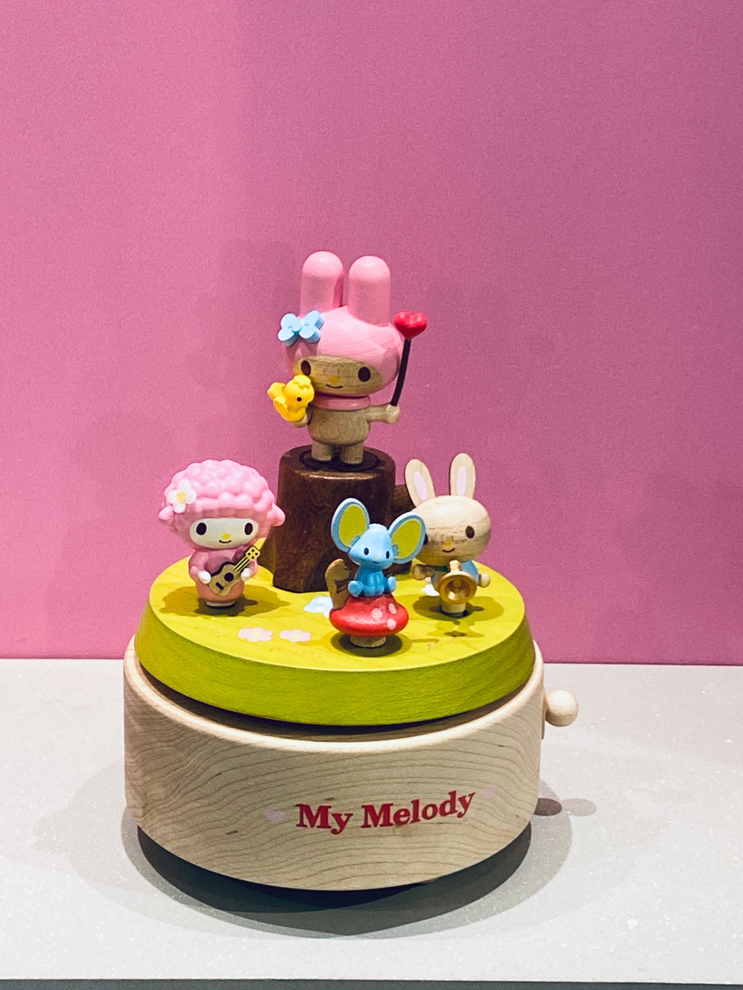 SANRIO MY MELODY WITH FRIEND WOODEN MUSIC BOX