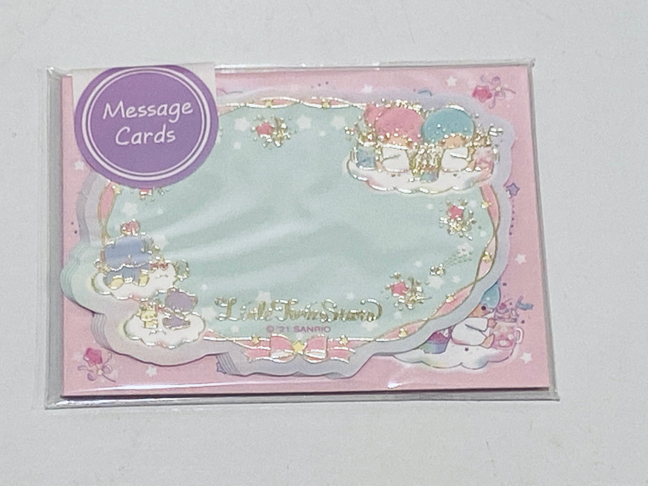 LITTLE TWIN STARS MESSAGE CARDS WITH STICKERS