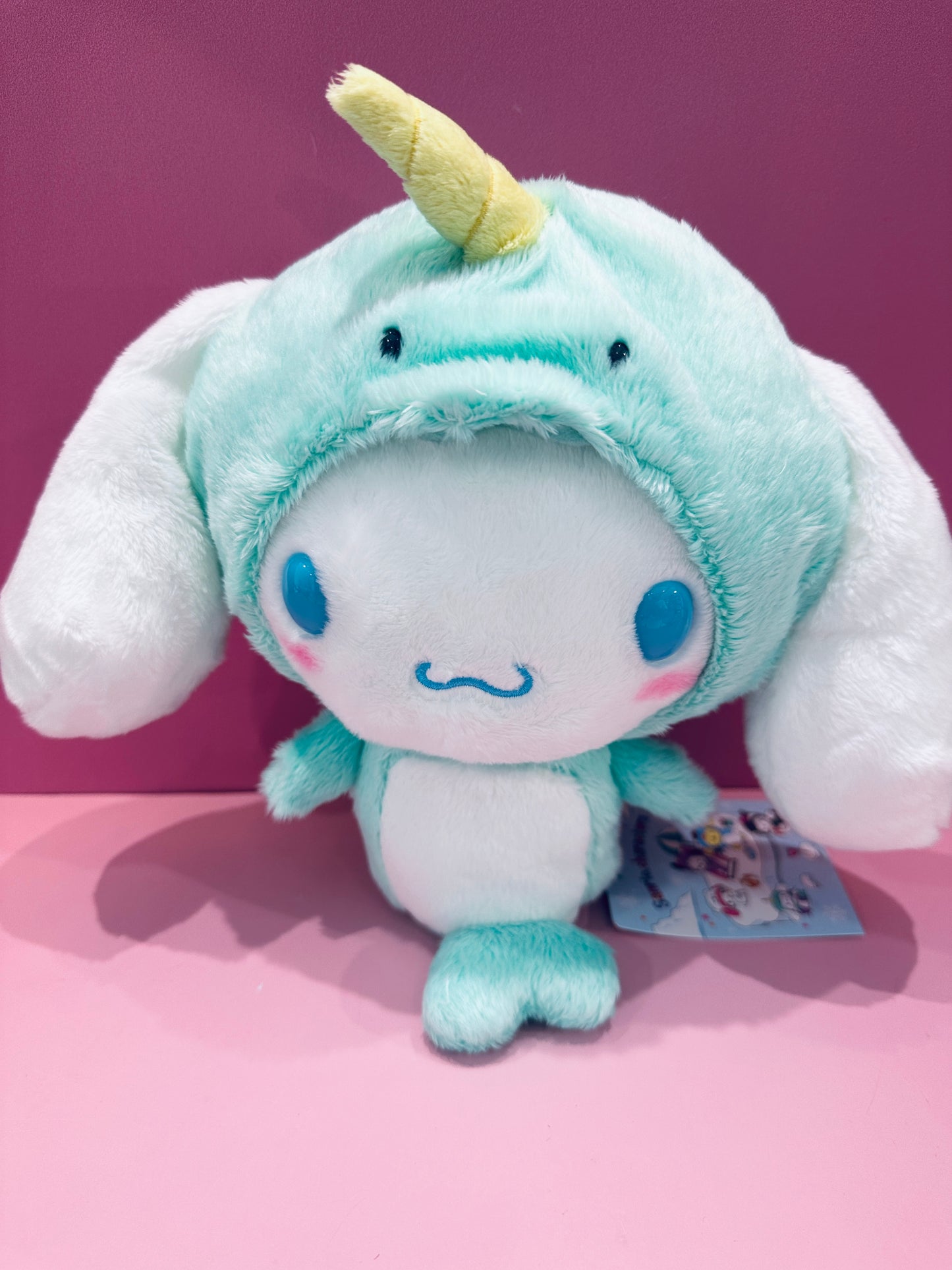 CINNAMOROLL 8 INCH NARWHAL PLUSH ICE ISLAND