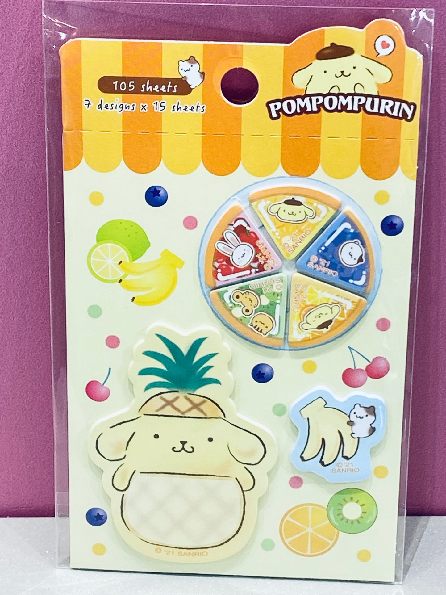 SANRIO POMPOMPURIN STICKY NOTES MARKING CN