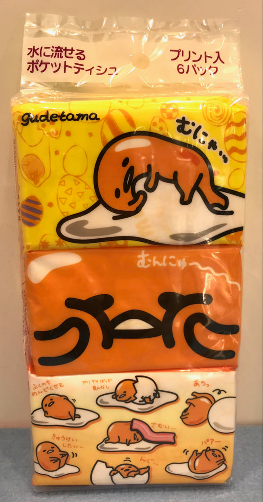 GUDETAMA MIN POCKET TISSUE 6PCS G/U