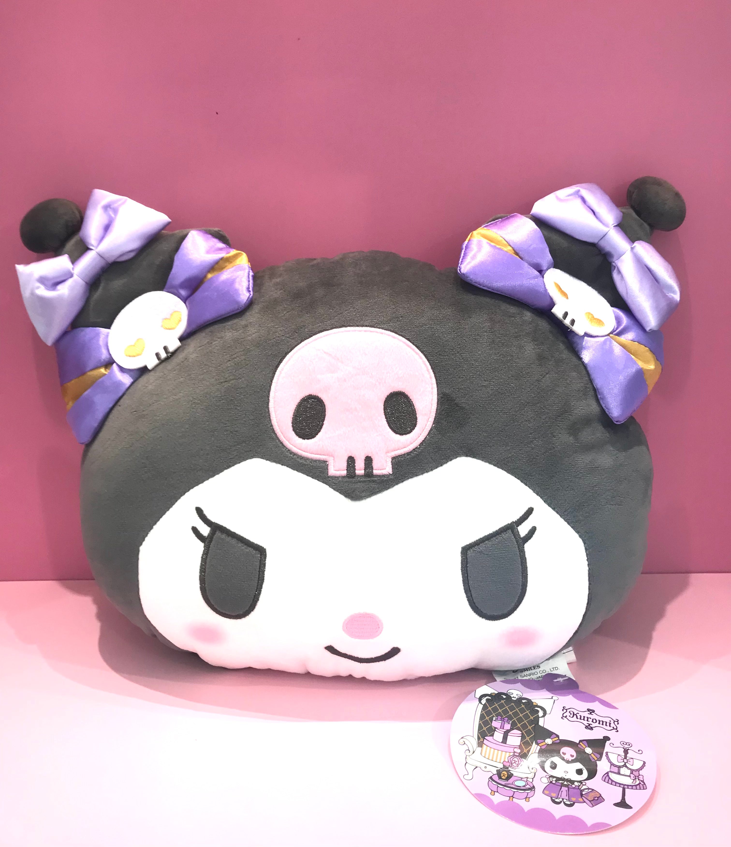 Authentic Kuromi Cushion Plush Pillow Sanrio outlet lilac pastel