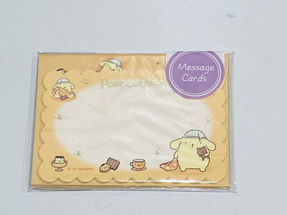 POMPOMPURIN MESSAGE CARDS WITH STICKERS