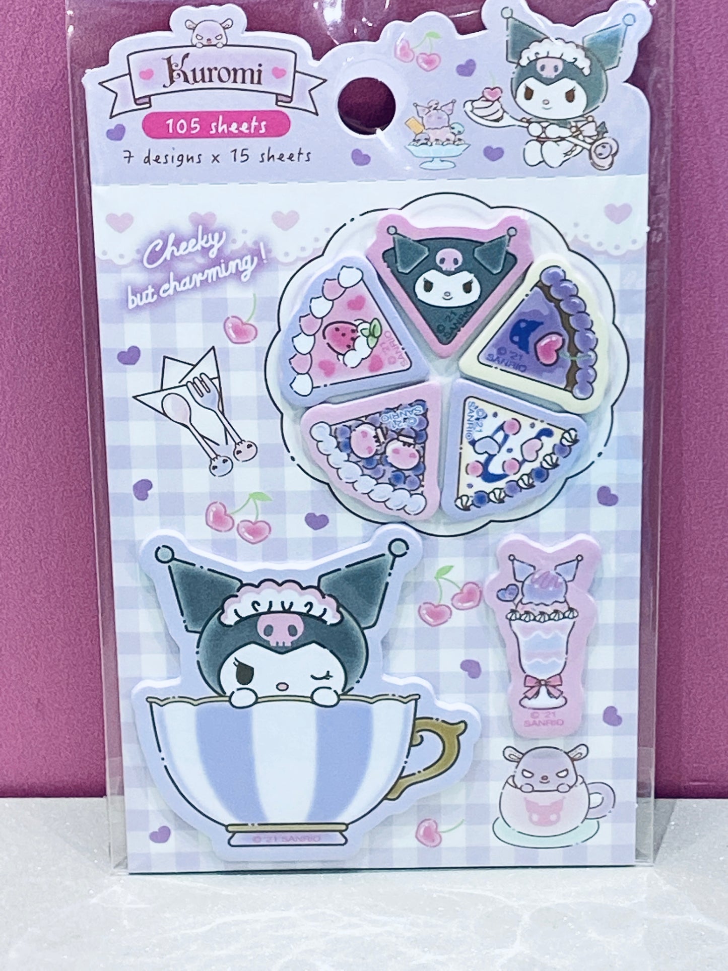 SANRIO KUROMI STICKY NOTES MARKING KU