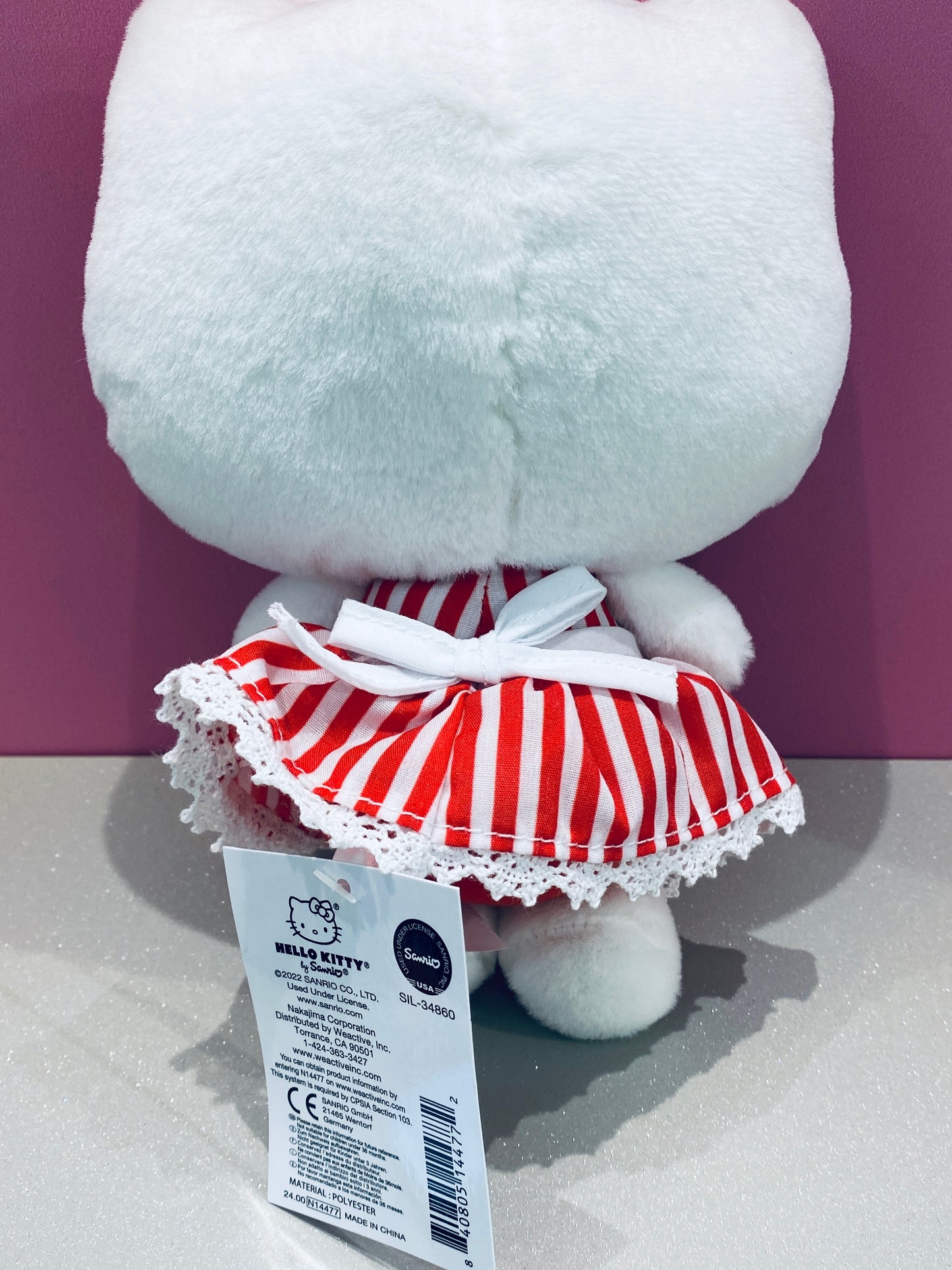 HELLO KITTY 7 IN PLUSH DINER KT