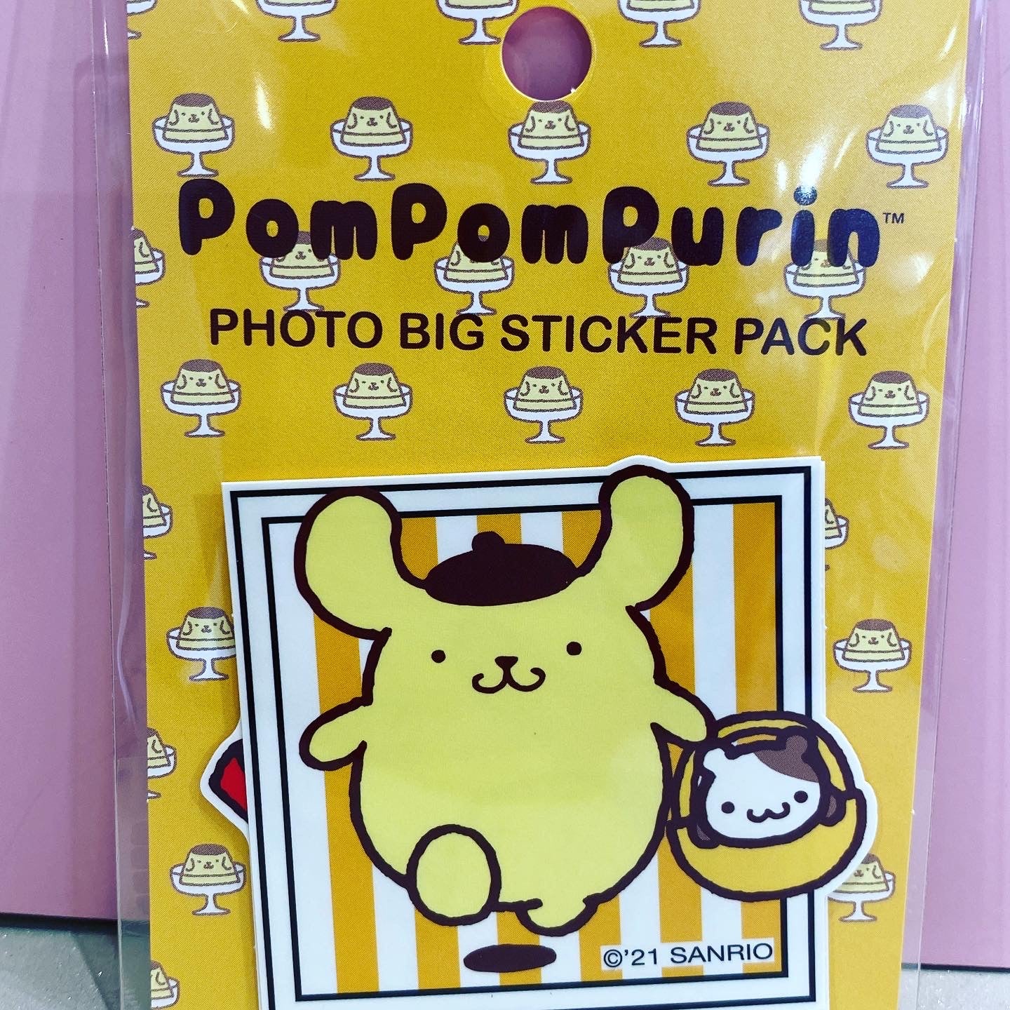 POMPOMPURIN POTO BIG STICKER ASSORTED PACK CORE