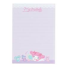 SANRIO MY MELODY MEMO PAD 8 DESIGN