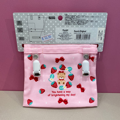 SANRIO HELLO KITTY POCKET POUCH STRAWBERRY,