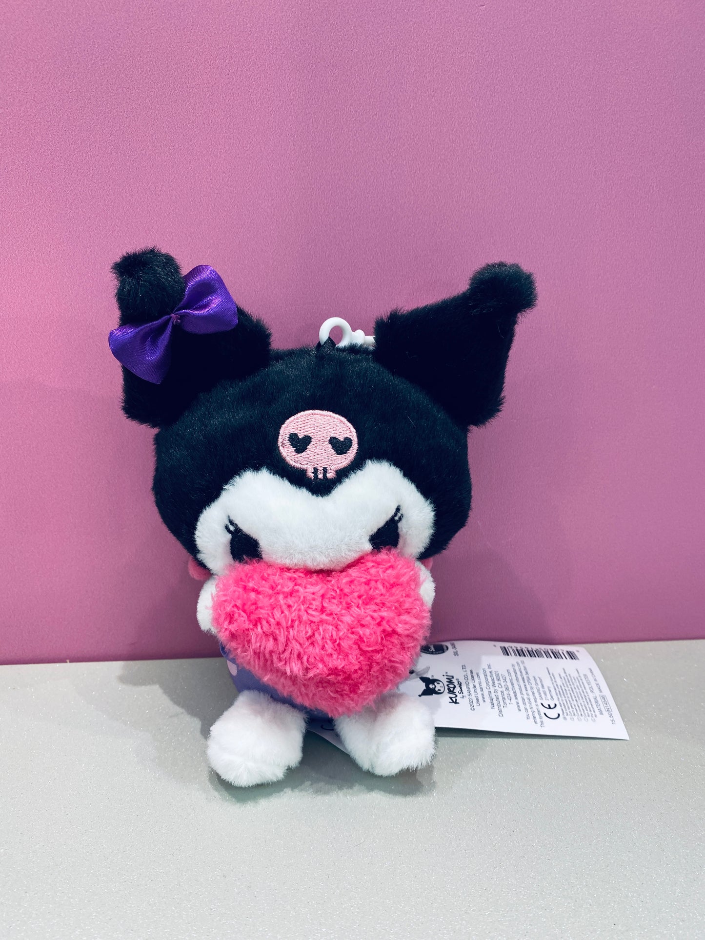 KUROMI MASCOT CLIP ON HEART SHORTS