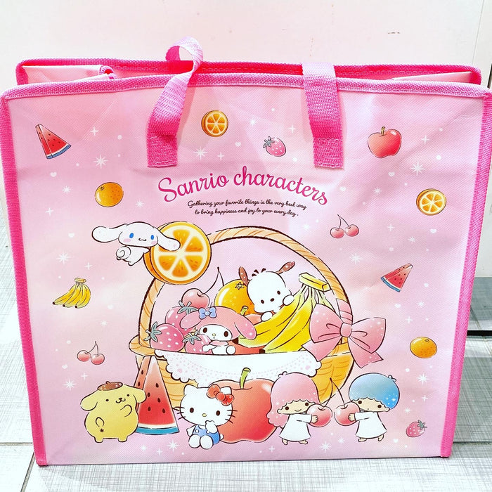 SANRIO CHARACTERS REUSABLE SHOPPING BAG WITH ZIPPER