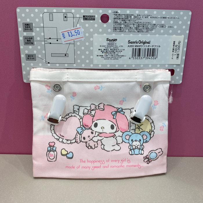 SANRIO MY MELODY POCKET POUCH FRILL